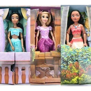 Disney Classic Moana Rapunzel Jasmine Dolls